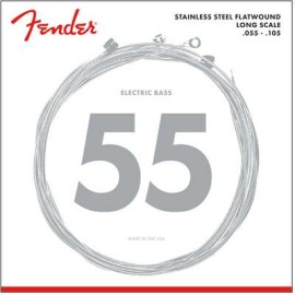 Stainless 9050's Bass Strings Flatwound 9050M .055-.105 Gauges, (4) 0739050406