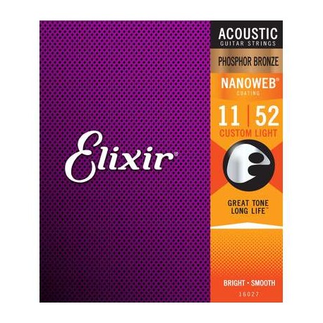 Elixir Phosphor Bronze Acustica (.011-.052) 16027