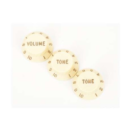 Stratocaster Knobs Aged White (Volume Tone Tone) (3) 0991369000