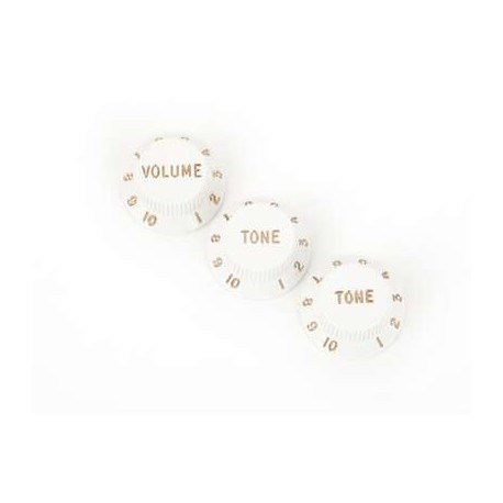 Stratocaster Knobs White (Volume Tone Tone) (3) 0992035000